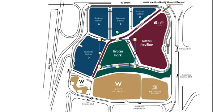 Map of Mall One Ninety Teseen