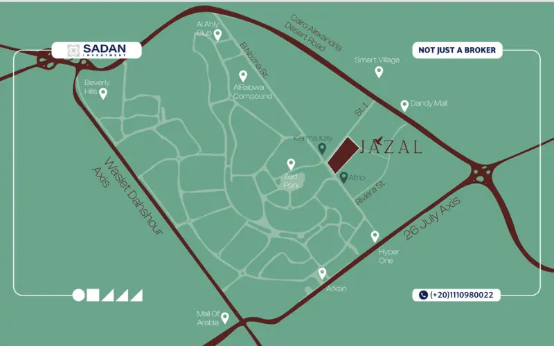 Map of Compound Jazal Zayed