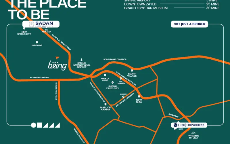 Map of Compound Westbeing New Zayed
