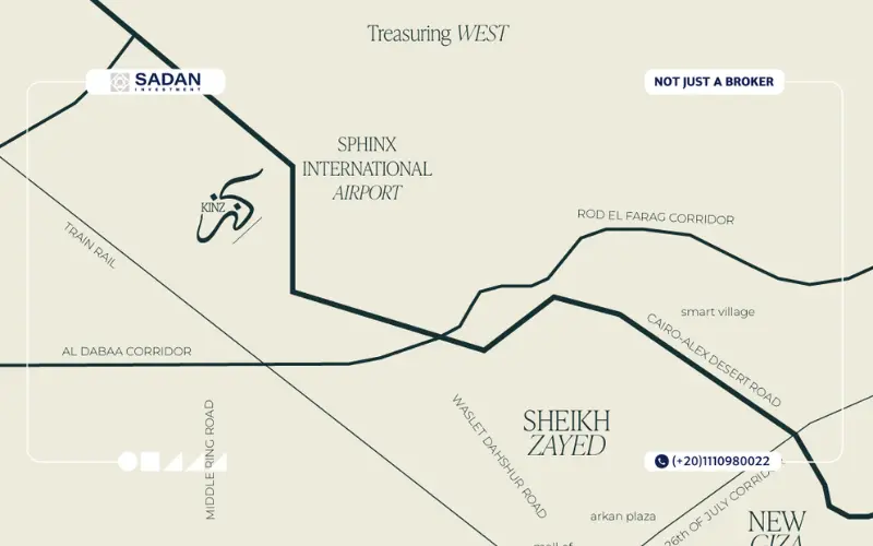 Map of Kinz Zayed Compound