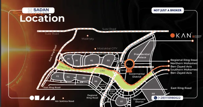 Map of Okan Project New Capital