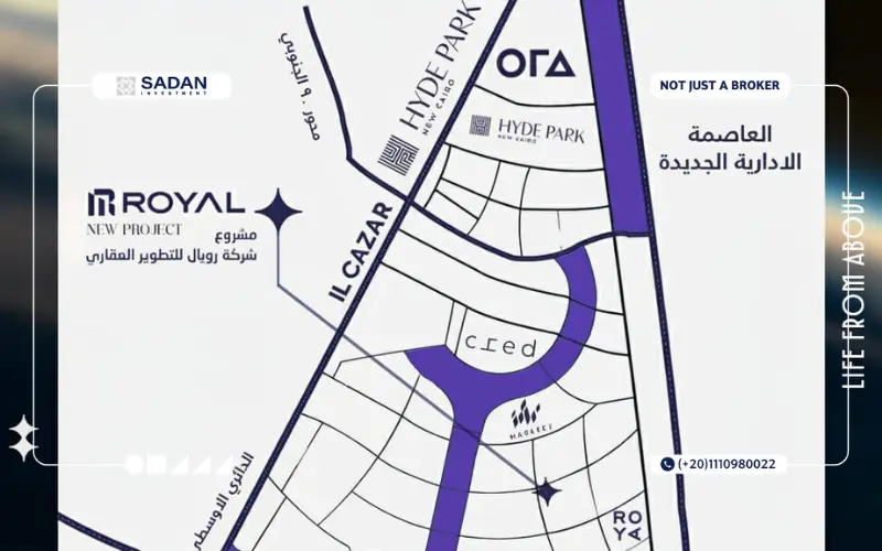 Map of Compound Najm New Cairo