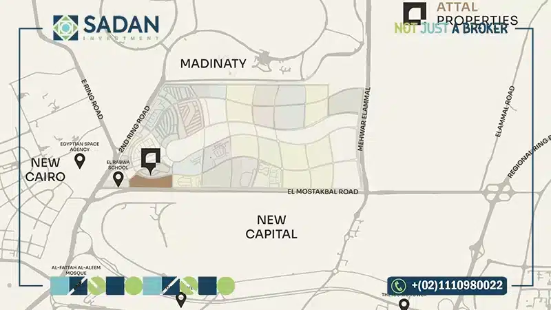 Map of The 101 Compound Mostakbal