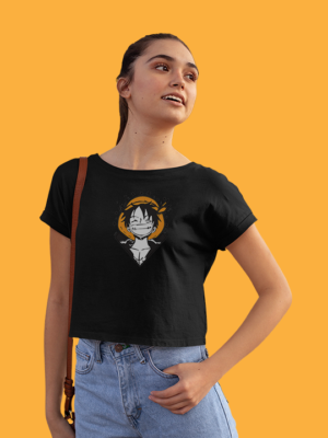 One piece Luffy Crop Top: Pirate King's Spirit Fanart - <p>Celebrate the iconic Monkey D. Luffy's legacy with our fanart hoodie! Capturing his adventurous spirit, this hoodie is a tribute to One Piece enthusiasts. Join the pirate crew and embark on thrilling adventures with the spirit of the Pirate King!</p>