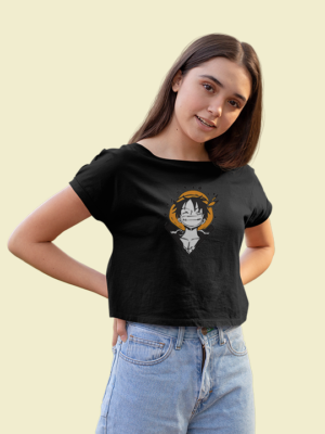 One piece Luffy Crop Top: Pirate King's Spirit Fanart - <p>Celebrate the iconic Monkey D. Luffy's legacy with our fanart hoodie! Capturing his adventurous spirit, this hoodie is a tribute to One Piece enthusiasts. Join the pirate crew and embark on thrilling adventures with the spirit of the Pirate King!</p>