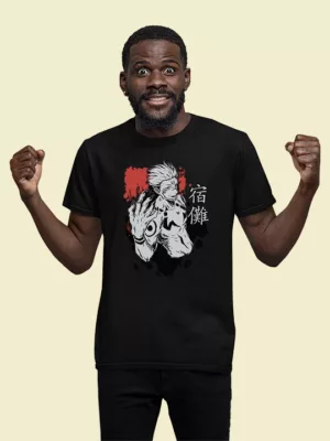 Sukuna Jujutsu Kaisen - the king of curses | Relaxed Fit Tshirt - <p>Unleash the chilling aura of Sukuna, the King of Curses, in our exclusive Jujutsu Kaisen fanart. This captivating depiction embodies Sukuna's ominous power and enigmatic presence. Elevate your collection with this striking portrayal of one of Jujutsu Kaisen's most formidable characters.</p>