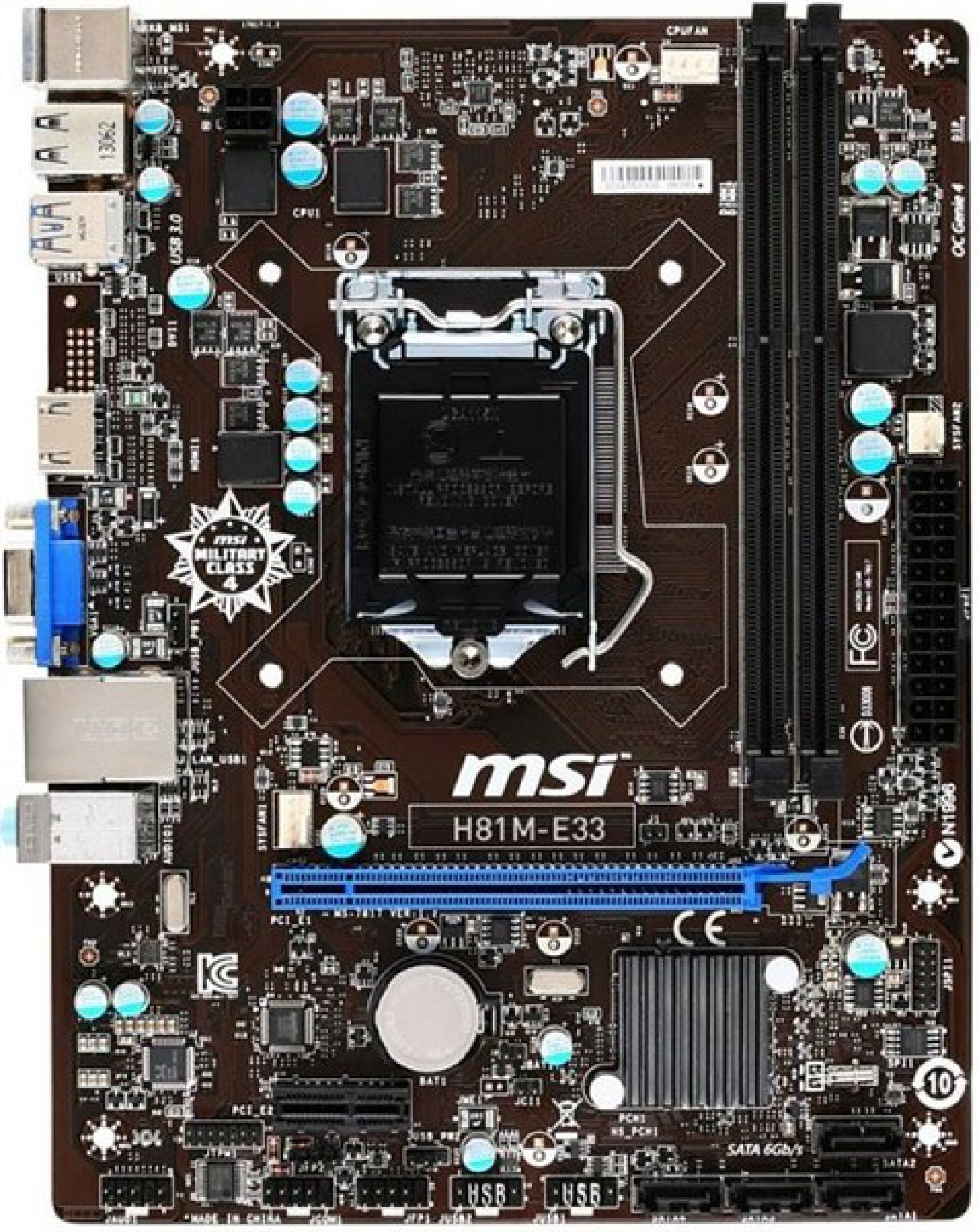 MAINBOARD MSI H81M-E33 SOCKET 1150 MỚI - Linh kiện Vi Tính