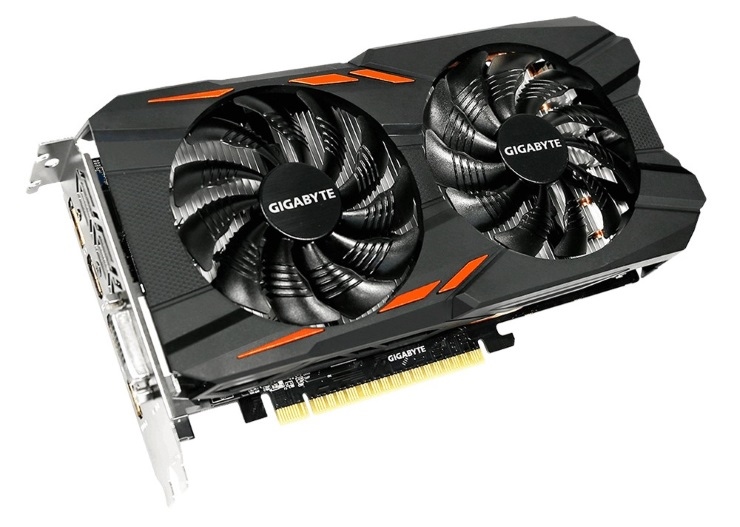 Vga Gigabyte GTX 1050Ti 4G 2 Fan cũ