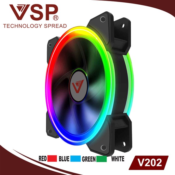 FAN CASE LED RGB 2 MẶT CỰC ĐẸP VSP V202B