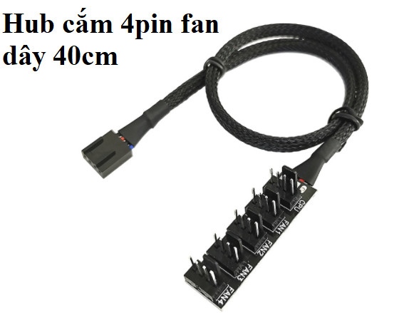 Hub Cắm 4pin Fan dây 40cm