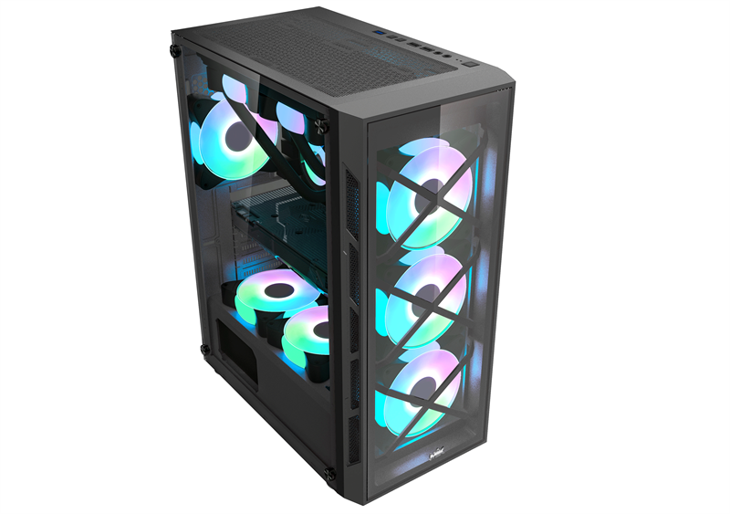 Case MIK TN10 (3 FAN GALAXY RGB)