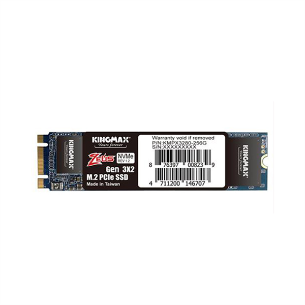 SSD KINGMAX ZEUS 256GB PX3280 NVME M.2 2280 PCIE