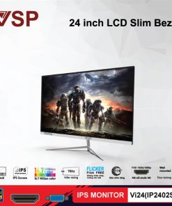 Màn 24 inch LED tràn viền Slim Bezel VSP V2407S /FULL HD// 75Hz