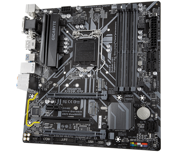 MAINBOARD GIGABYTE B365M CŨ