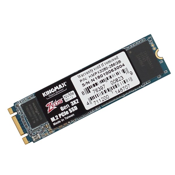 SSD KINGMAX ZEUS 256GB PX3280 NVME M.2 2280 PCIE