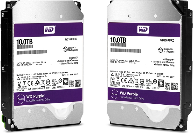 Ổ Cứng Western Digital Purple 10TB 256MB Cache WD102PURZ