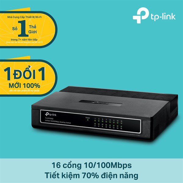 SWITCH MẠNG 16PORTS 10/100Mbps TP-LINK TL-SF1016D