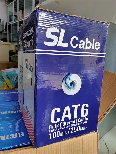 CÁP MẠNG GOLDEN LINK CAT6 UTP 305M (xanh)