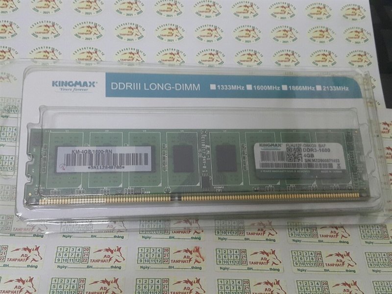 RAM PC Kingmax 4GB 1600 DDR3 - Hàng Chính Hãng