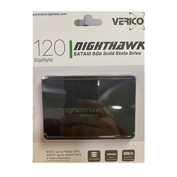 Ổ cứng SSD 120G Verico Nighthawk Sata III 6Gb/s SLC