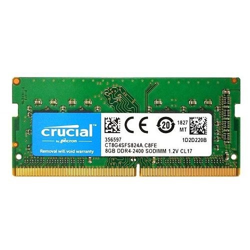 RAM LAPTOP DDR4 8GB CRUCIAL SODIMM BUSS 2400 MỚI