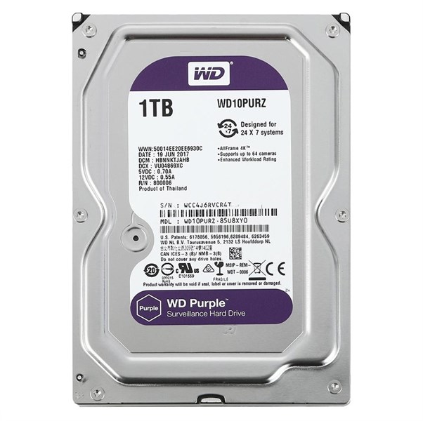 Ổ CỨNG HDD PC WD 1TB TÍM CHÍNH HÃNG MỚI