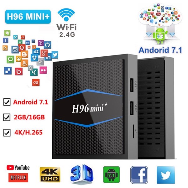 TV BOX ANDROID H96 Mini 4 Core