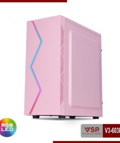 VỎ CASE GAME VSP V3-603P (PINK ) KÍNH CƯỜNG LỰC