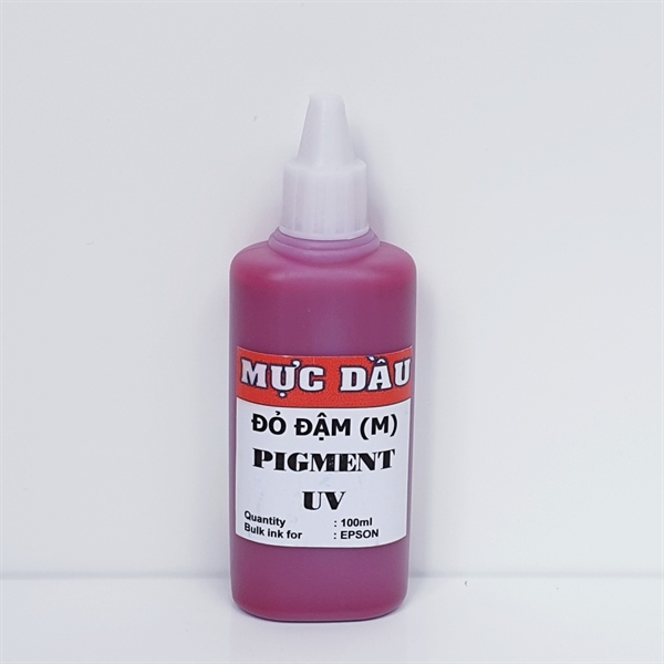 Mực dầu Pigment UV màu Hồng (M) - Loại 100ml