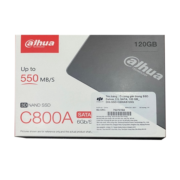 Ổ Cứng SSD 120GB DAHUA C800A SATA III