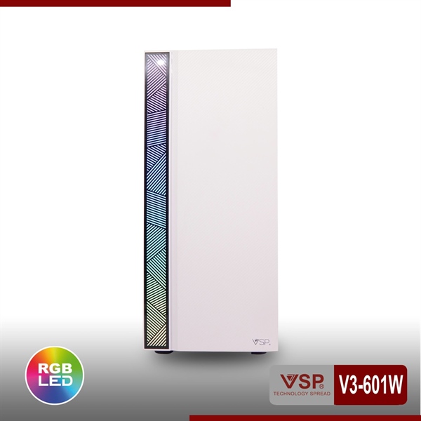 VỎ CASE GAME VSP V3-601W (Trắng)