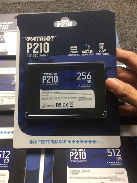 Ổ CỨNG SSD PATRIOT P210 2.5'' SATA III 256GB MỚI