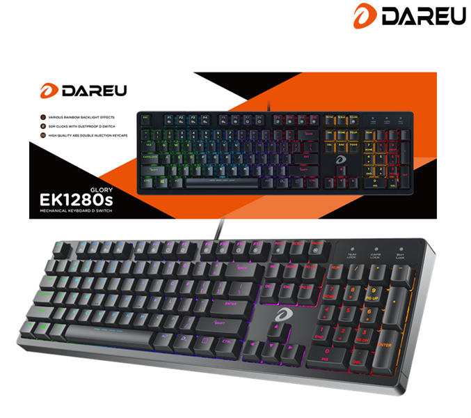 Bàn Phím Cơ Gaming Dareu EK1280S Brown Switch Mới