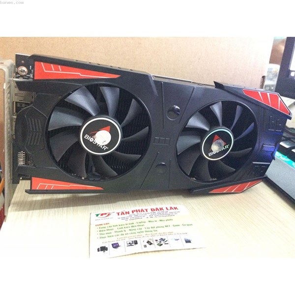 VGA BIOSTAR RX560 GAMING 4G D5 128BIT 2 FAN CŨ