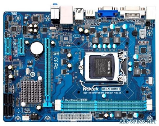 MainBoard Wibtek H61 MX Cũ