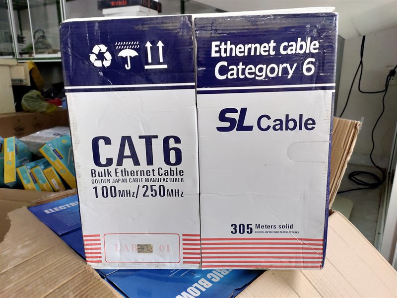 CÁP MẠNG GOLDEN LINK CAT6 UTP 305M (xanh)