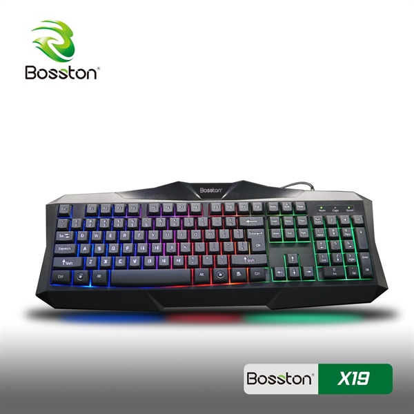 Bàn phím Bosston X19 Gaming LED 7 MÀU