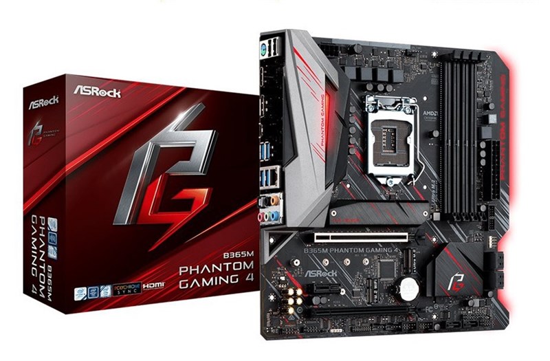 MAINBOARD ASROCK B365M PHANTOM GAMING 4 MỚI