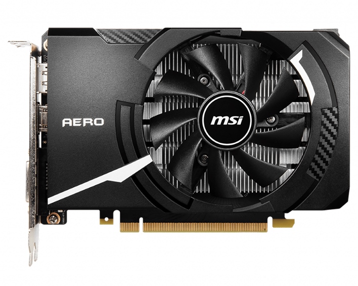 Card màn hình MSI GTX 1650 D6 AERO ITX 4G OCV1 (4GB GDDR6, 128-bit, DVI+HDMI+DP, 1x6-pin)