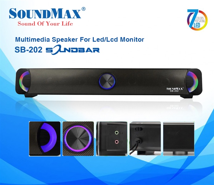 Loa Thanh Soundbar SoundMax SB202 - Đèn led 7 màu