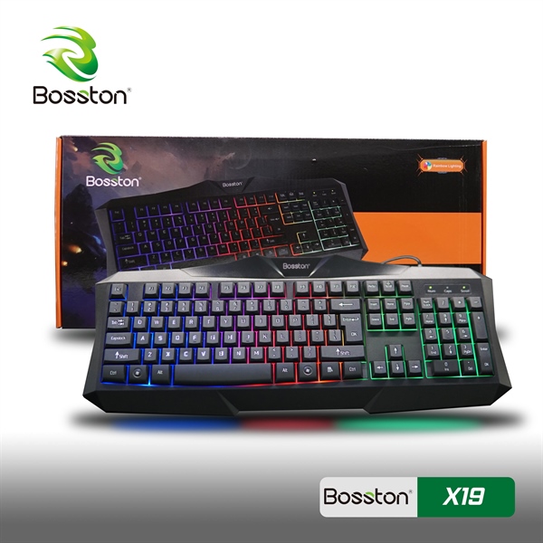 Bàn phím Bosston X19 Gaming LED 7 MÀU