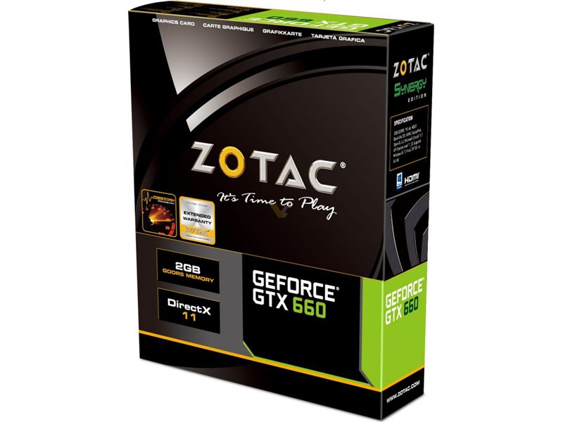 VGA ZOTAC GTX660 SYNERGY EDITION 2GB DDR5