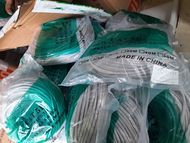 Dây mạng bấm sẵn 25m đúc 2 đầu cat 5