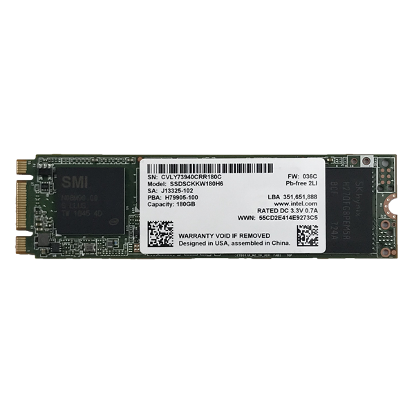 Ô CỨNG SSD INTEL 540s 180GB M.2 2280 SATA 3 CHÍNH HÃNG