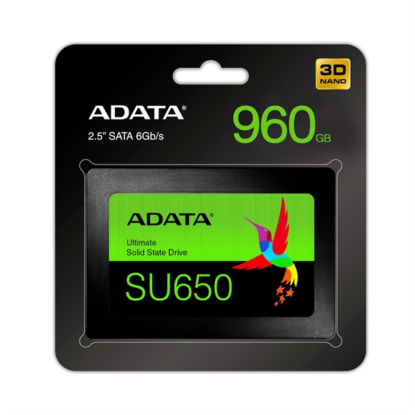 Ổ SSD Adata SU650 512Gb SATA3 (đọc: 520MB/s /ghi: 450MB/s)