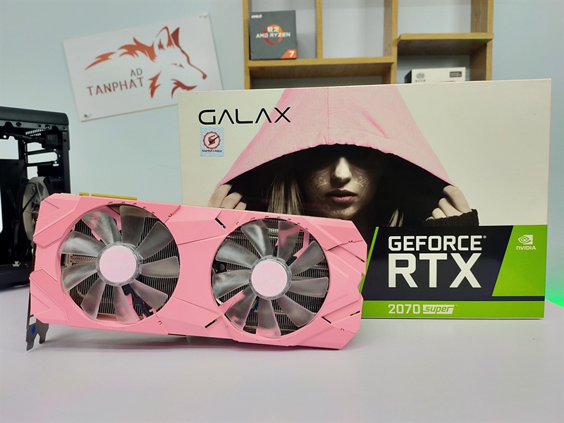 VGA Galax RTX 2070 Super 8G GDDR6 EX (1-Click OC) PINK Edition Mới