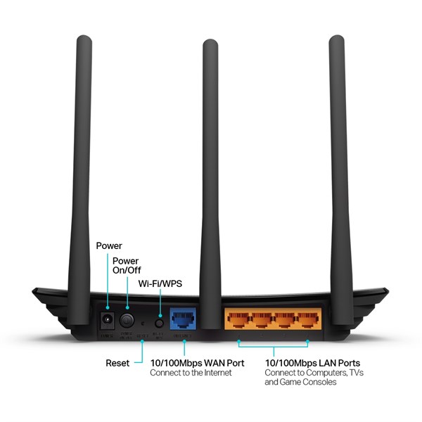 Router Wi-Fi TP-link Chuẩn N Tốc Độ 450Mbps TL-WR940N