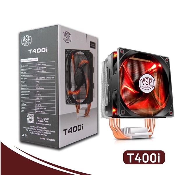 TẢN NHIỆT CPU COOLER MASTER T400I