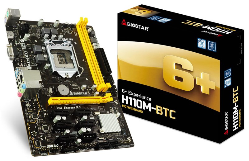 MAINBOARD BIOSTAR H110M-BTC CŨ