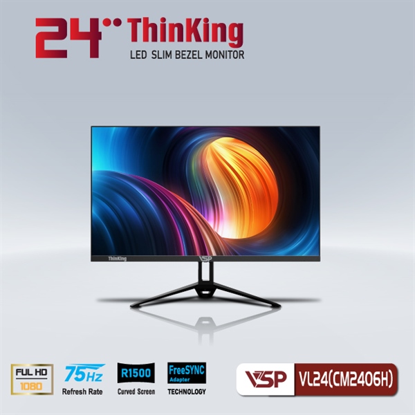 Màn hình VSP cong 24 Cuver LED Monitor 24 inch VL24